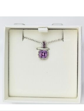 NEW 100% SWAROVSKI Brand Gift Purple Crystal Birthstone Pendant Necklace 5651708